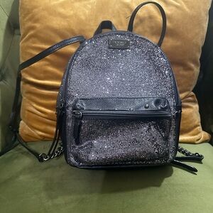 Victoria's Secret Black and Silver Backpack
